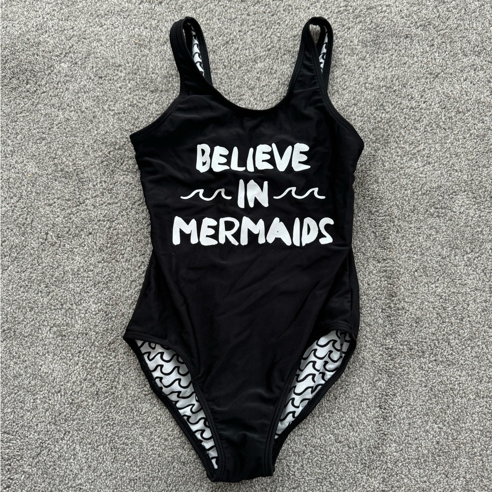 Art Class Black and White One Piece Baiting Suit